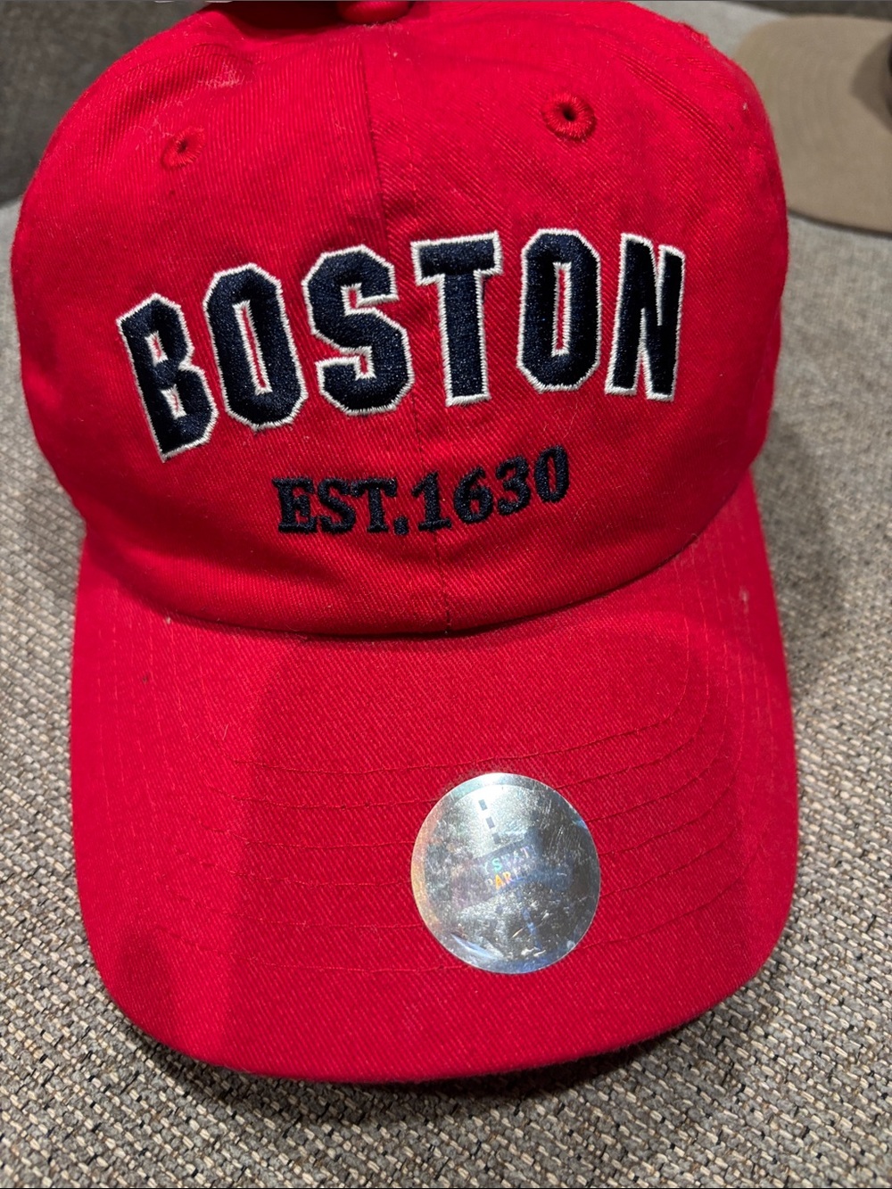Boston Red Embroidered Baseball Cap